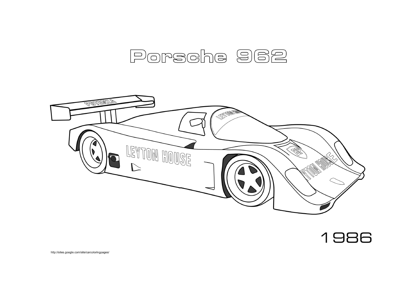   Porsche 962 de 1986 
