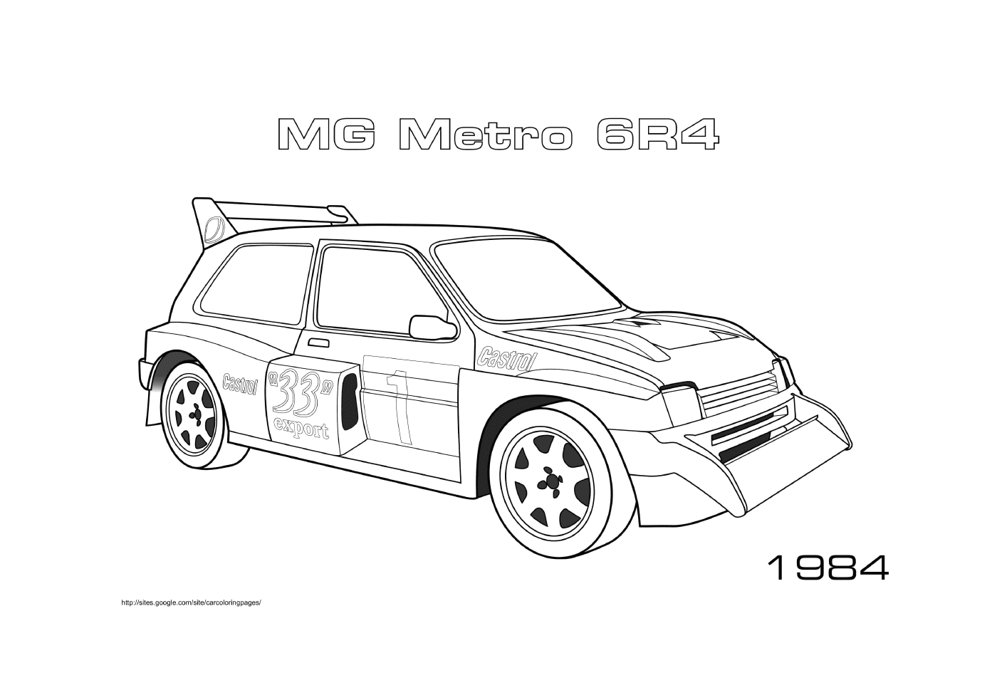   MG Metro 6r4 de 1984 