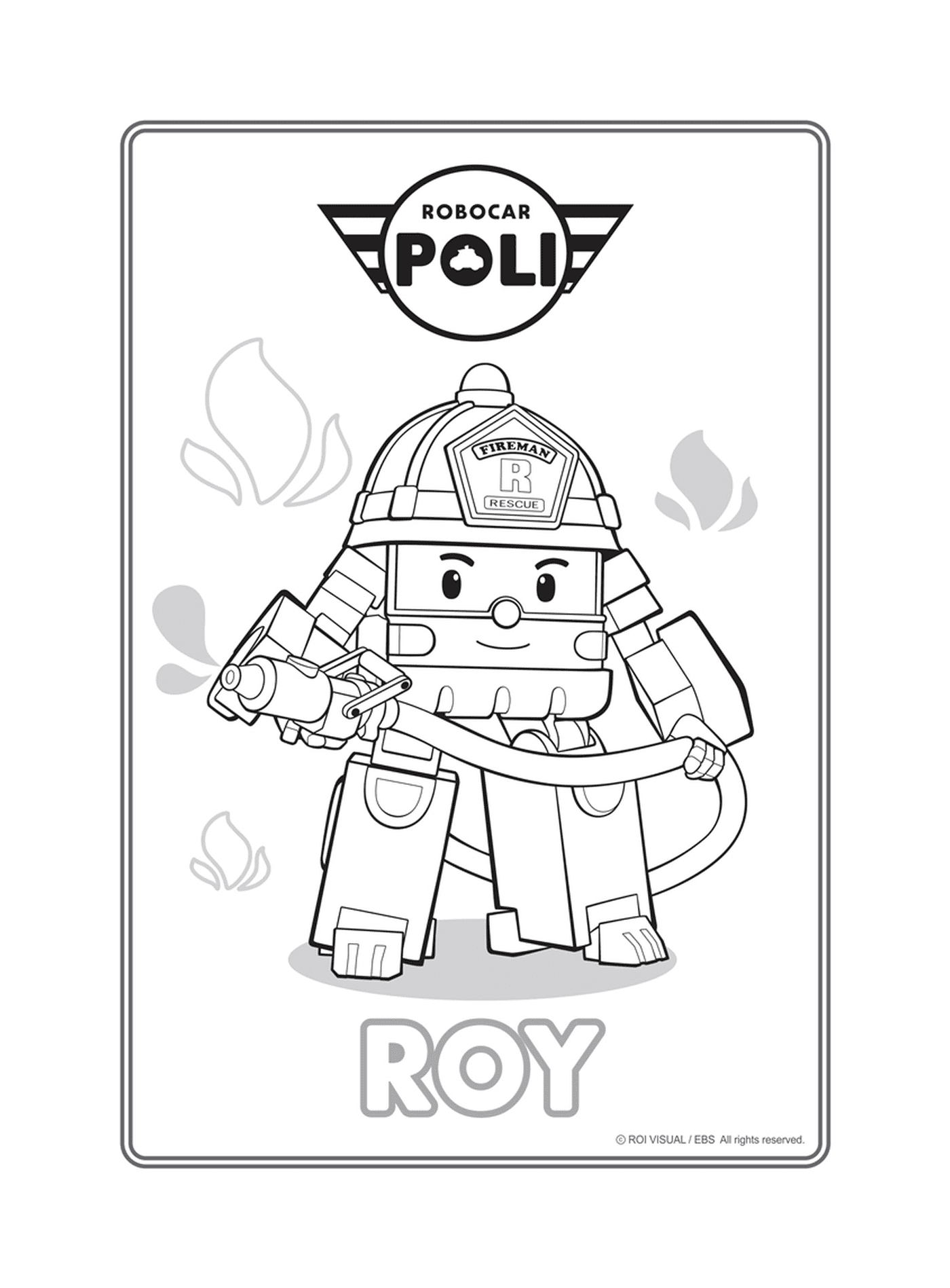   Roy, le pompier de Robocar Poli 