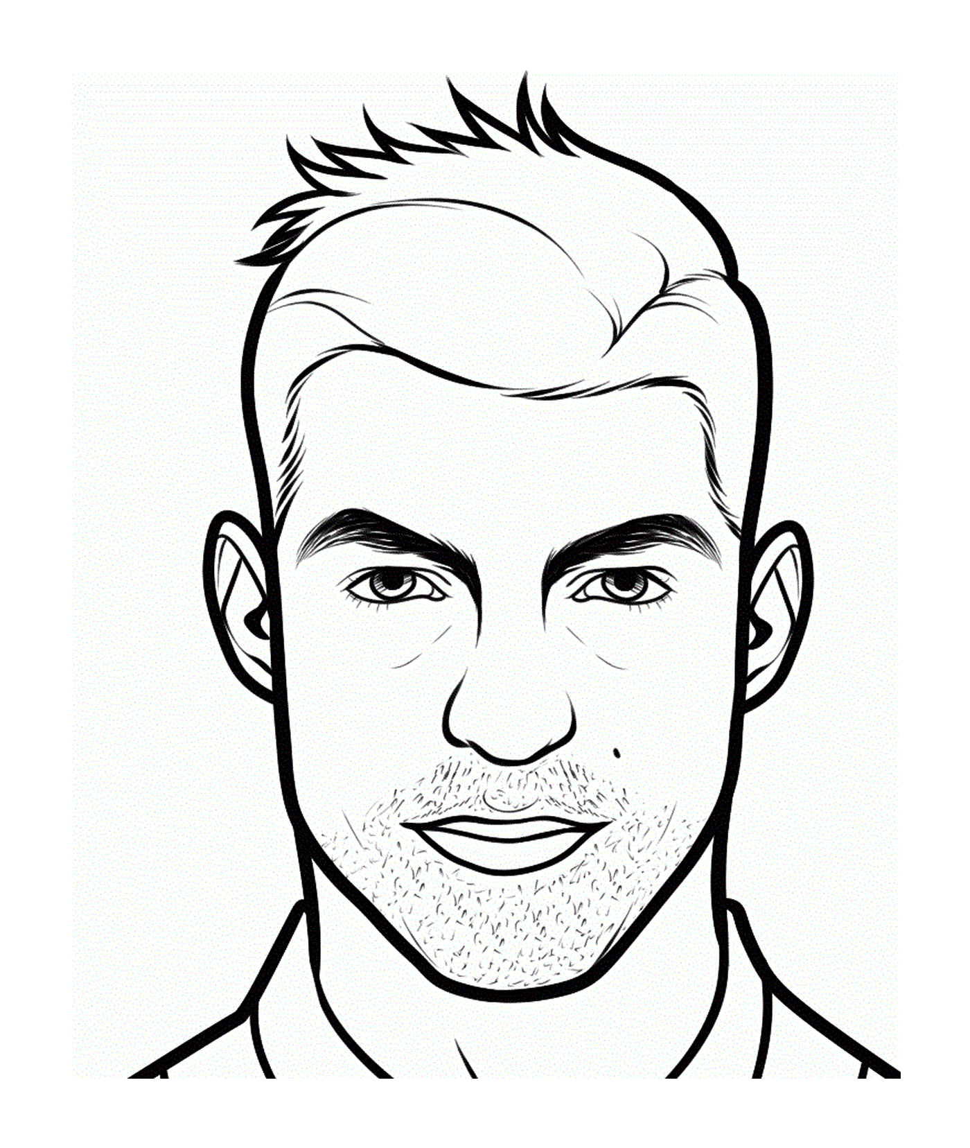   Cristiano Ronaldo, visage de CR7 