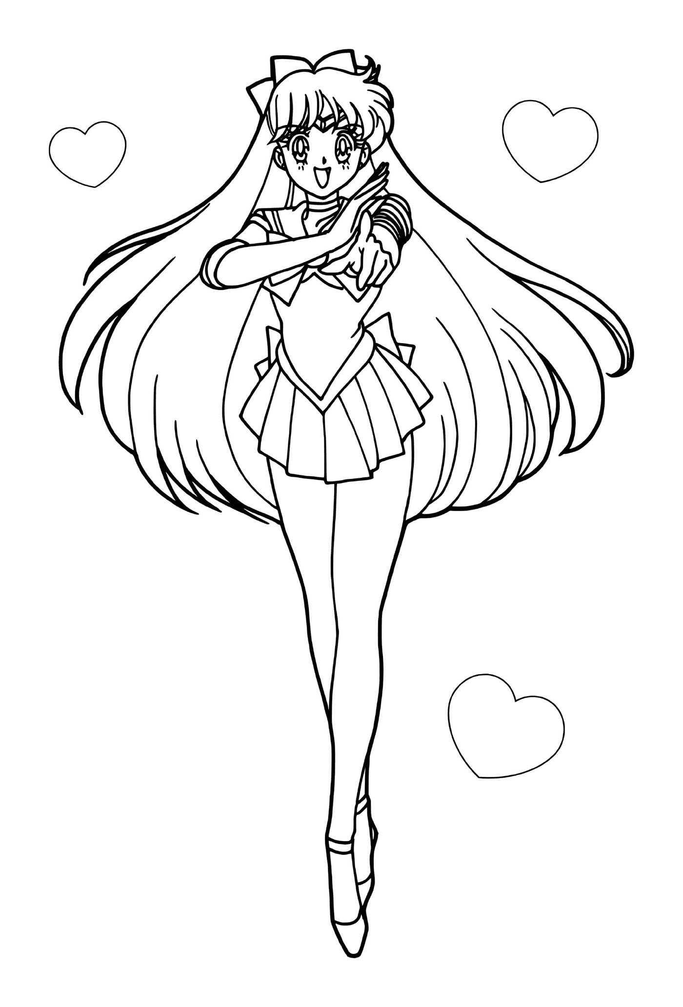   Amour en forme de cœur de Sailor Moon 