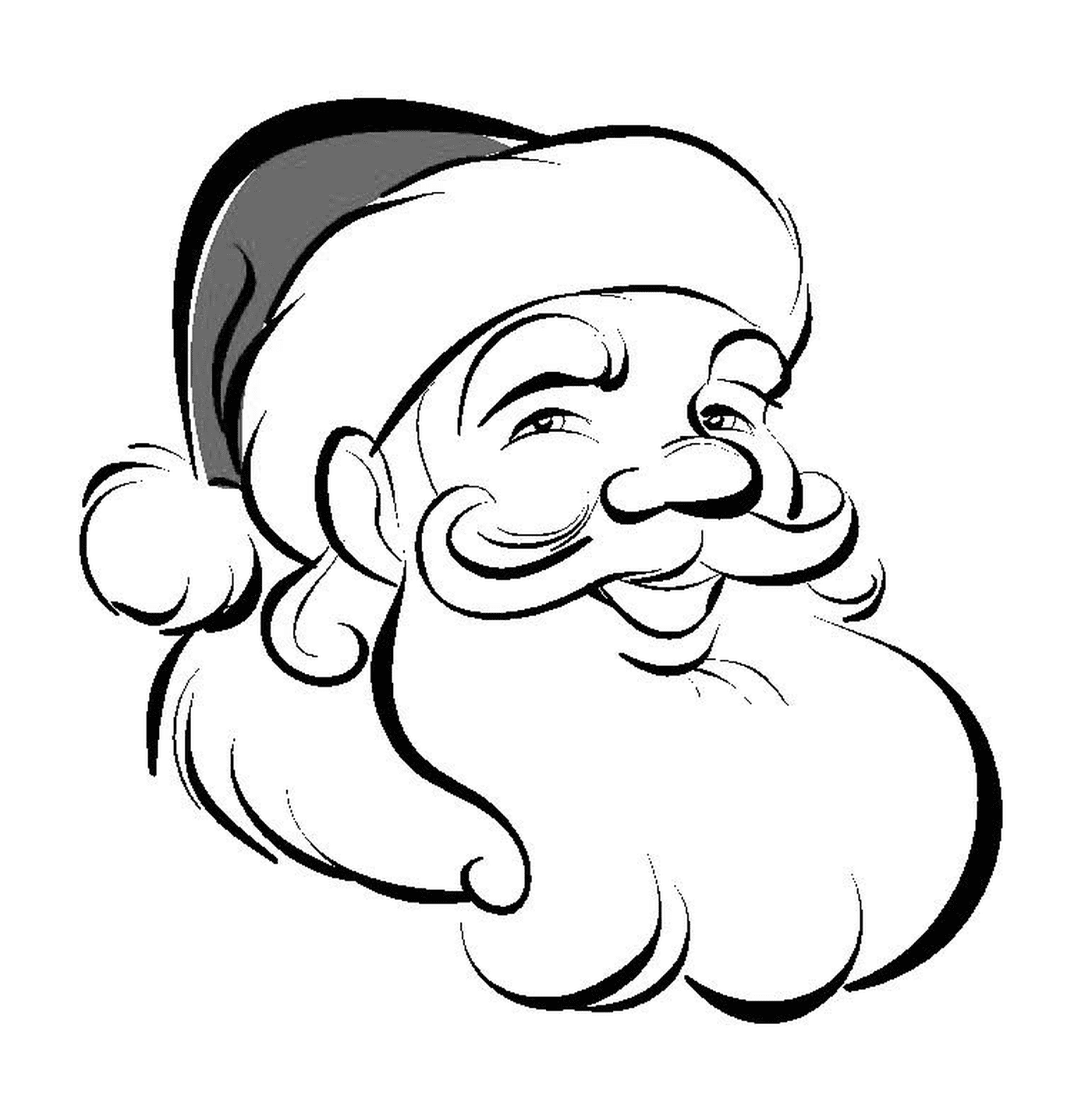   Père Noël classique souriant 