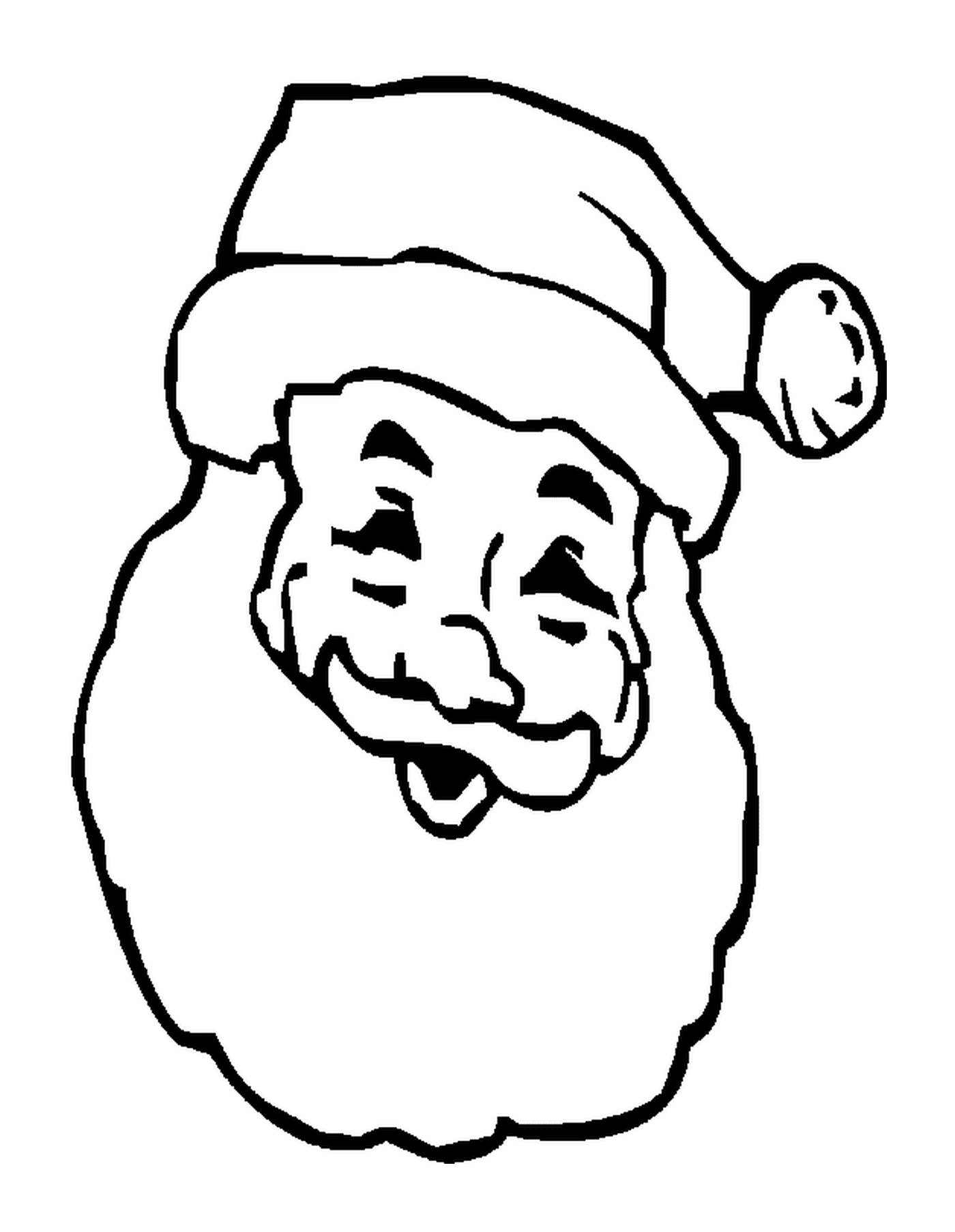   Portrait souriant du Père Noël 