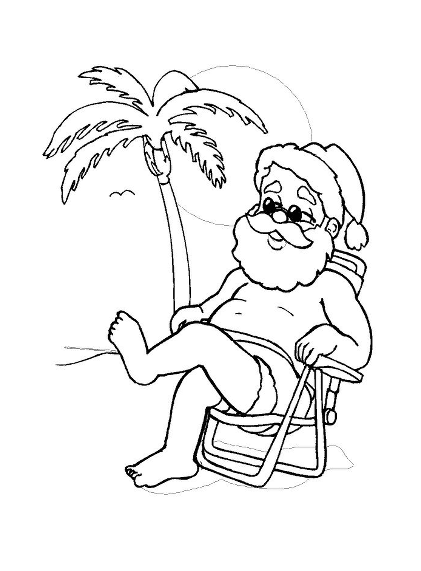   Père Noël en vacances 