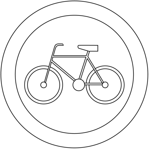   Panneau bicyclette, vélo, sécurité routière 