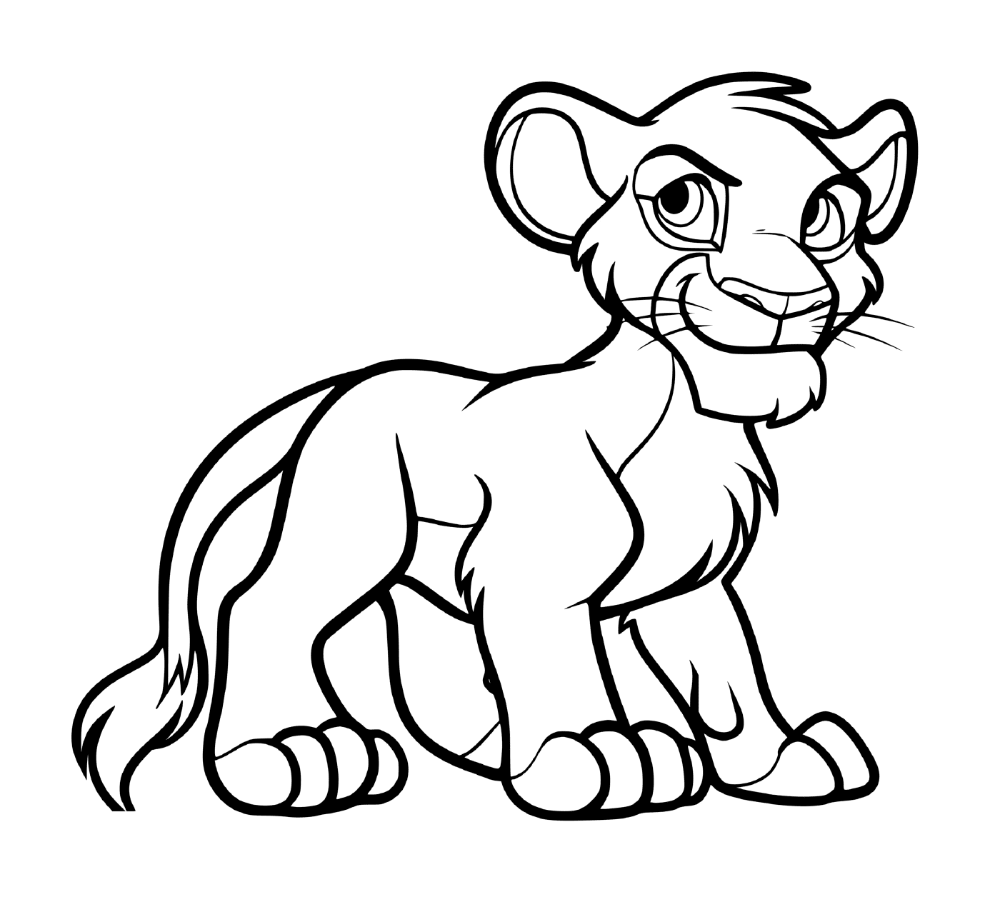   Simba, lionceau courageux 