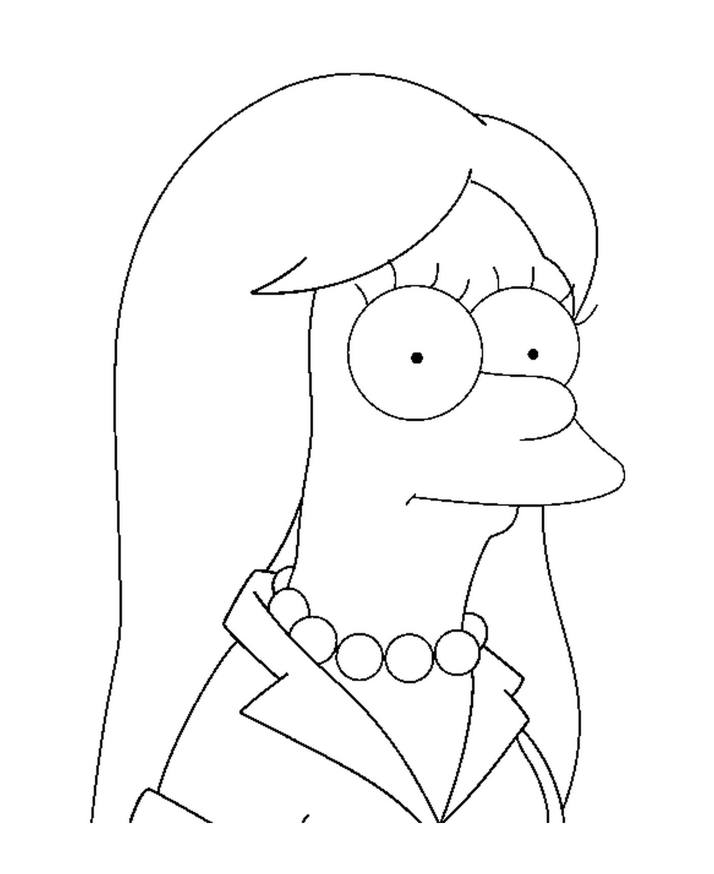   Marge Simpson cheveux plats 