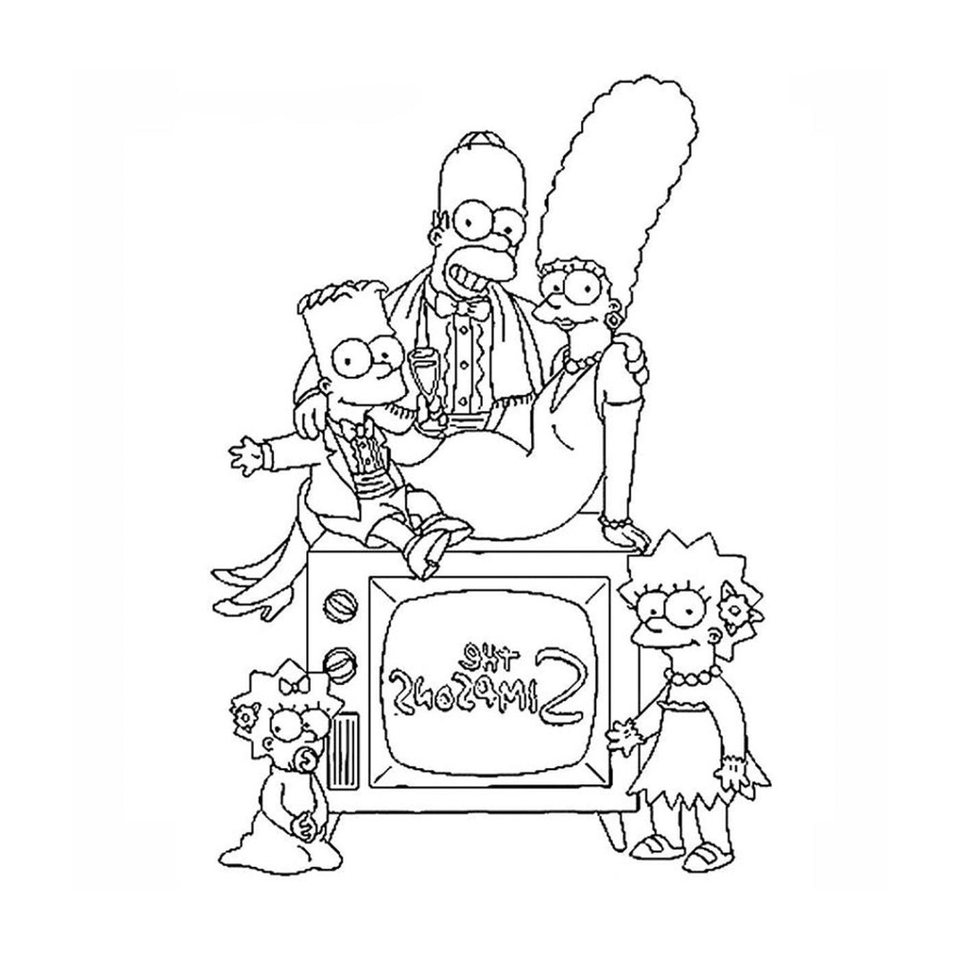   Les Simpson en famille 