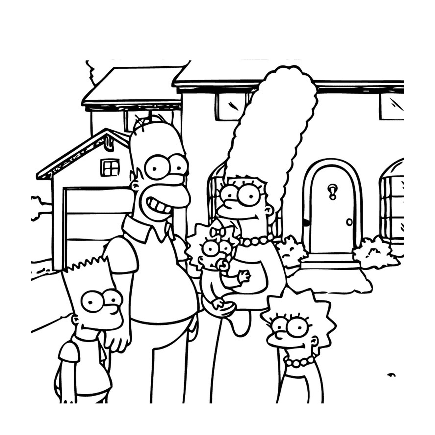   Les Simpson en famille 