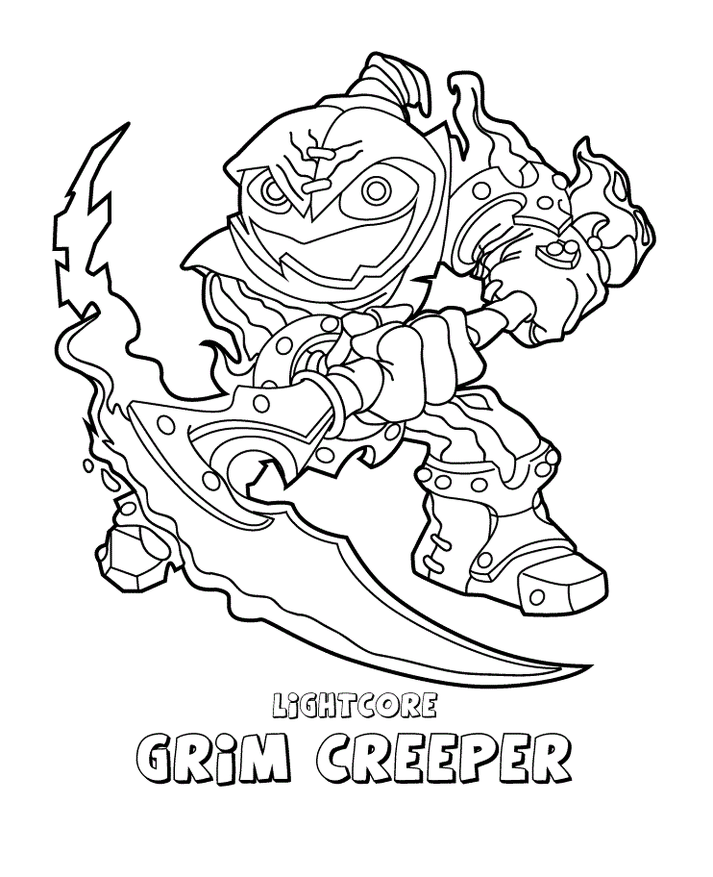   Skylanders Swap Force Undead LightCore Grim Creeper 