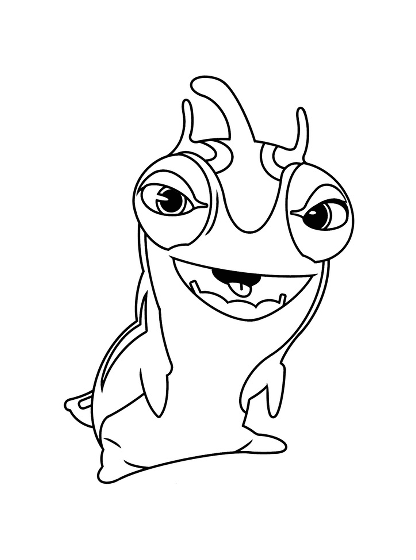   Flatulorhinkus, personnage de dessin animé mignon 