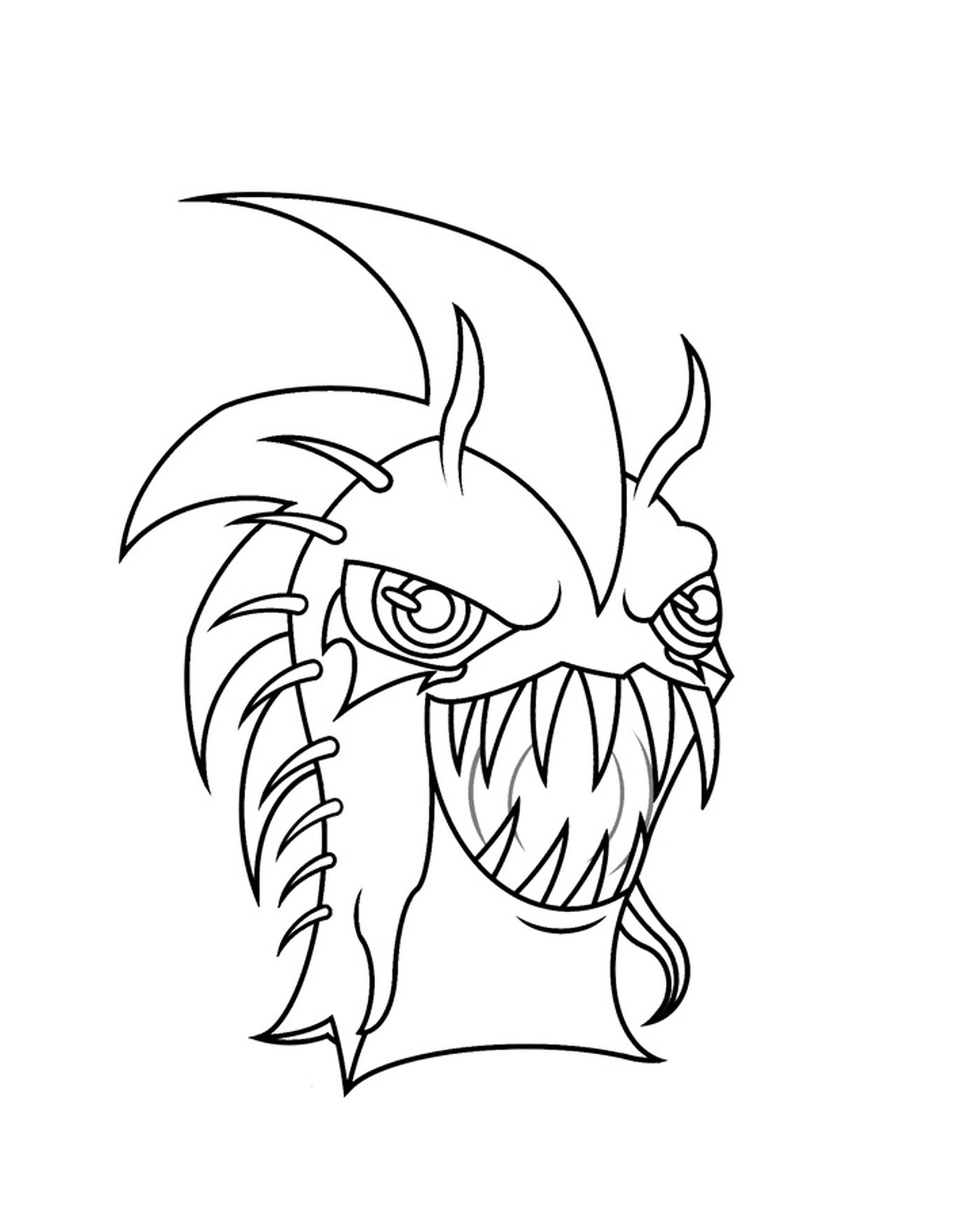   Dark Urchin, monstre avec une grande bouche 