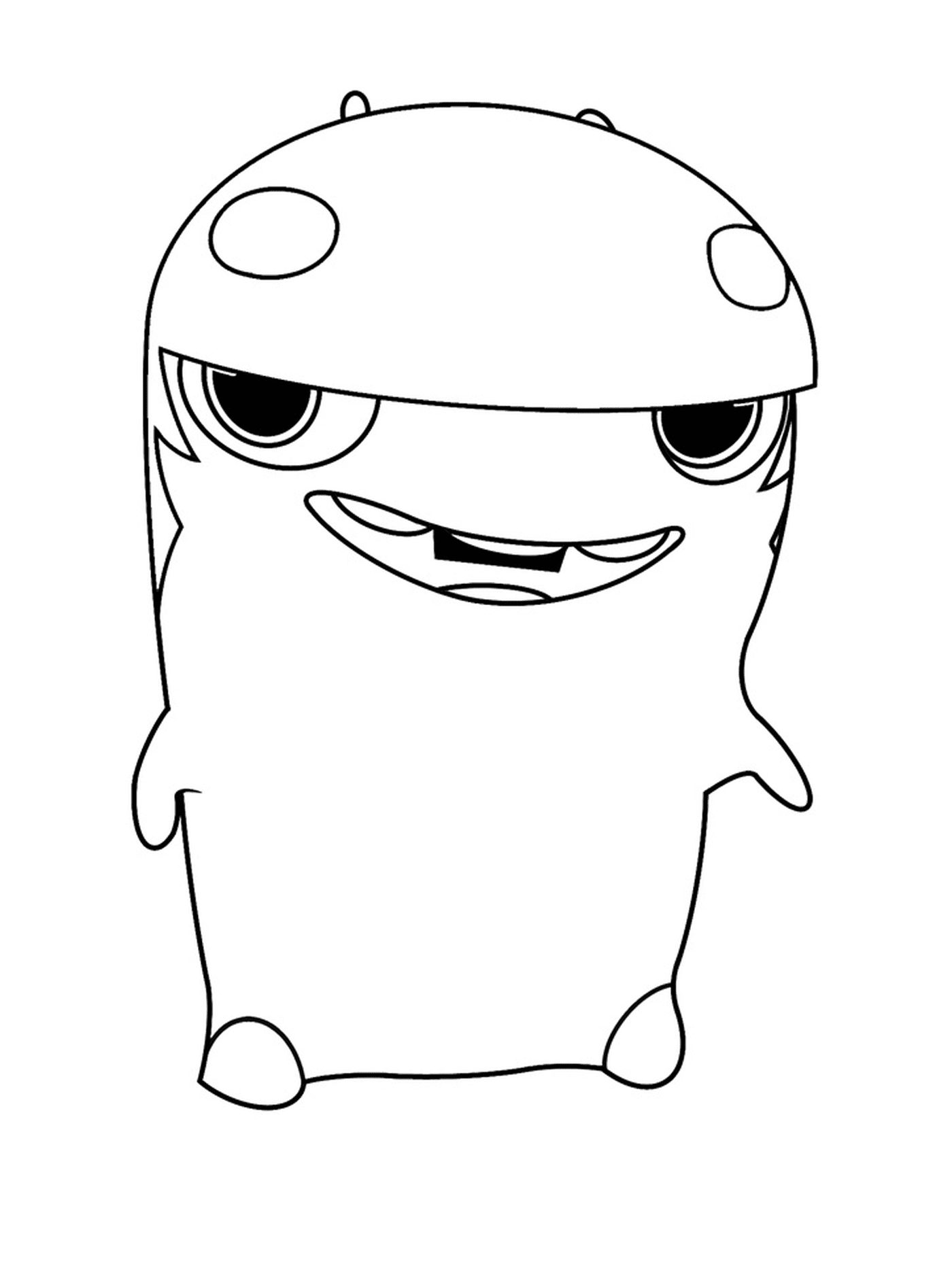   Hop Rock, personnage de dessin animé avec un casque 