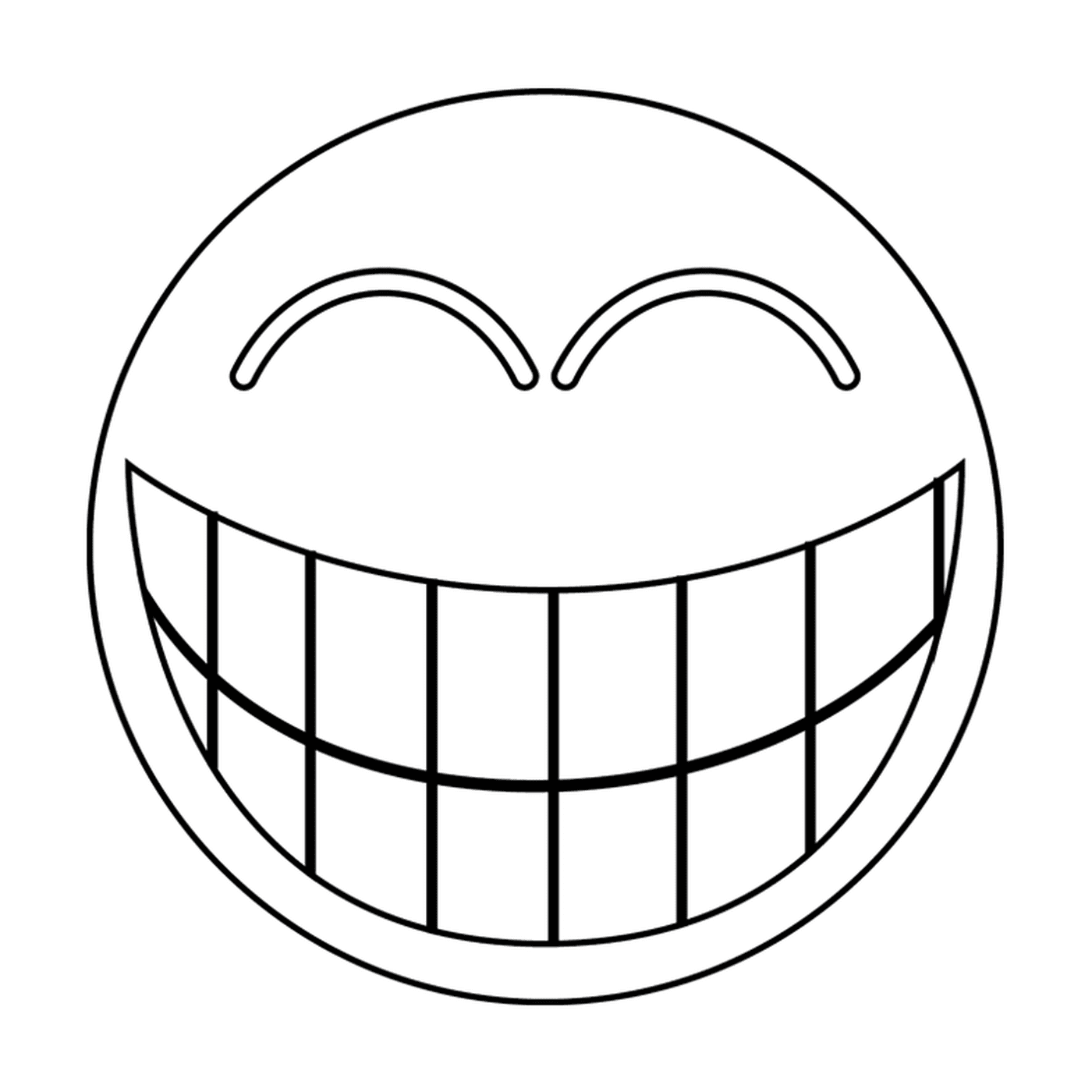   Visage souriant rire 