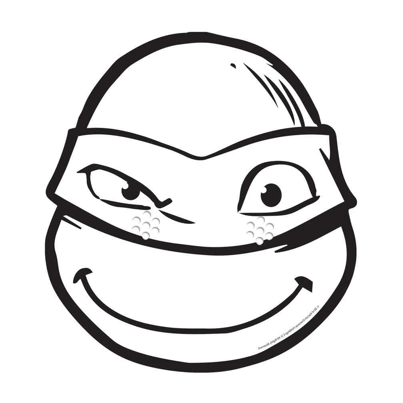   Tortue ninja souriante 