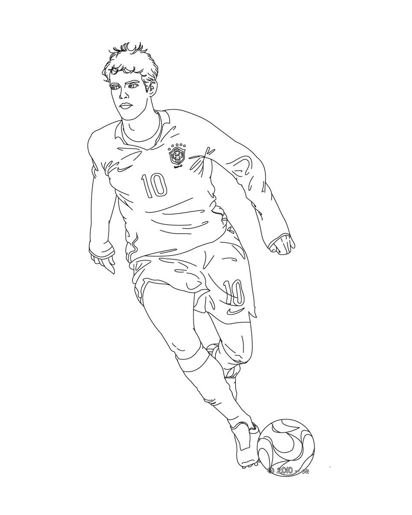   Un homme jouant au football, Kaka 