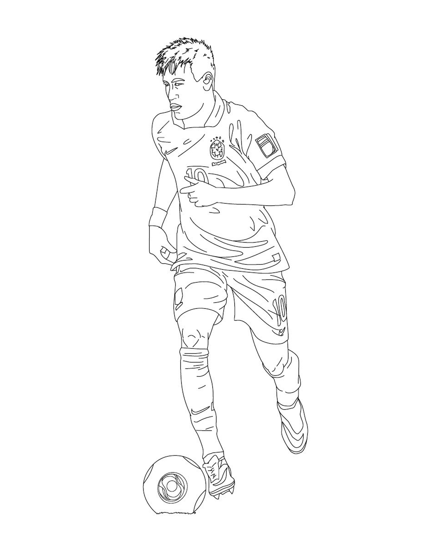   Un homme jouant au soccer, Neymar 