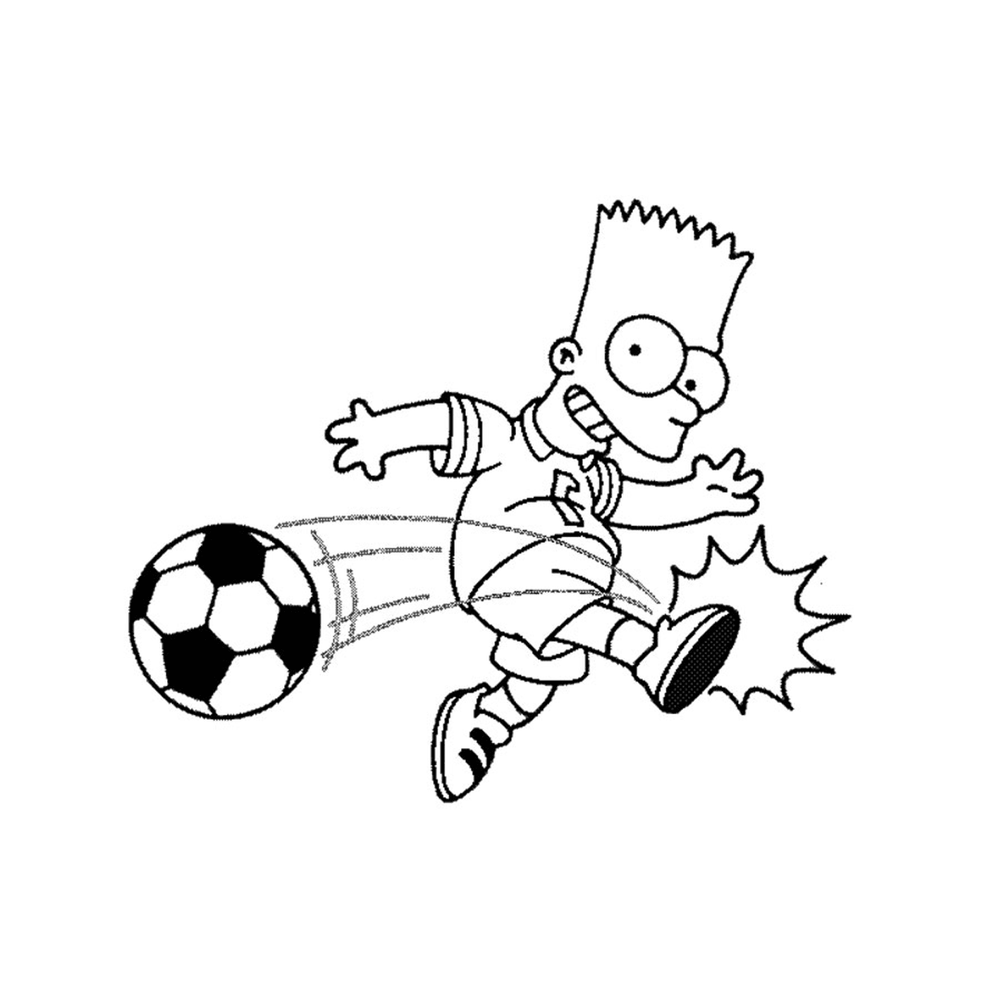   Les Simpson jouent au football 