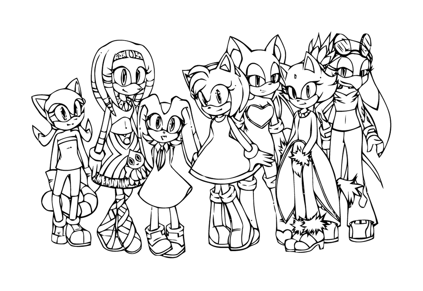   Sonic et ses amis unis 