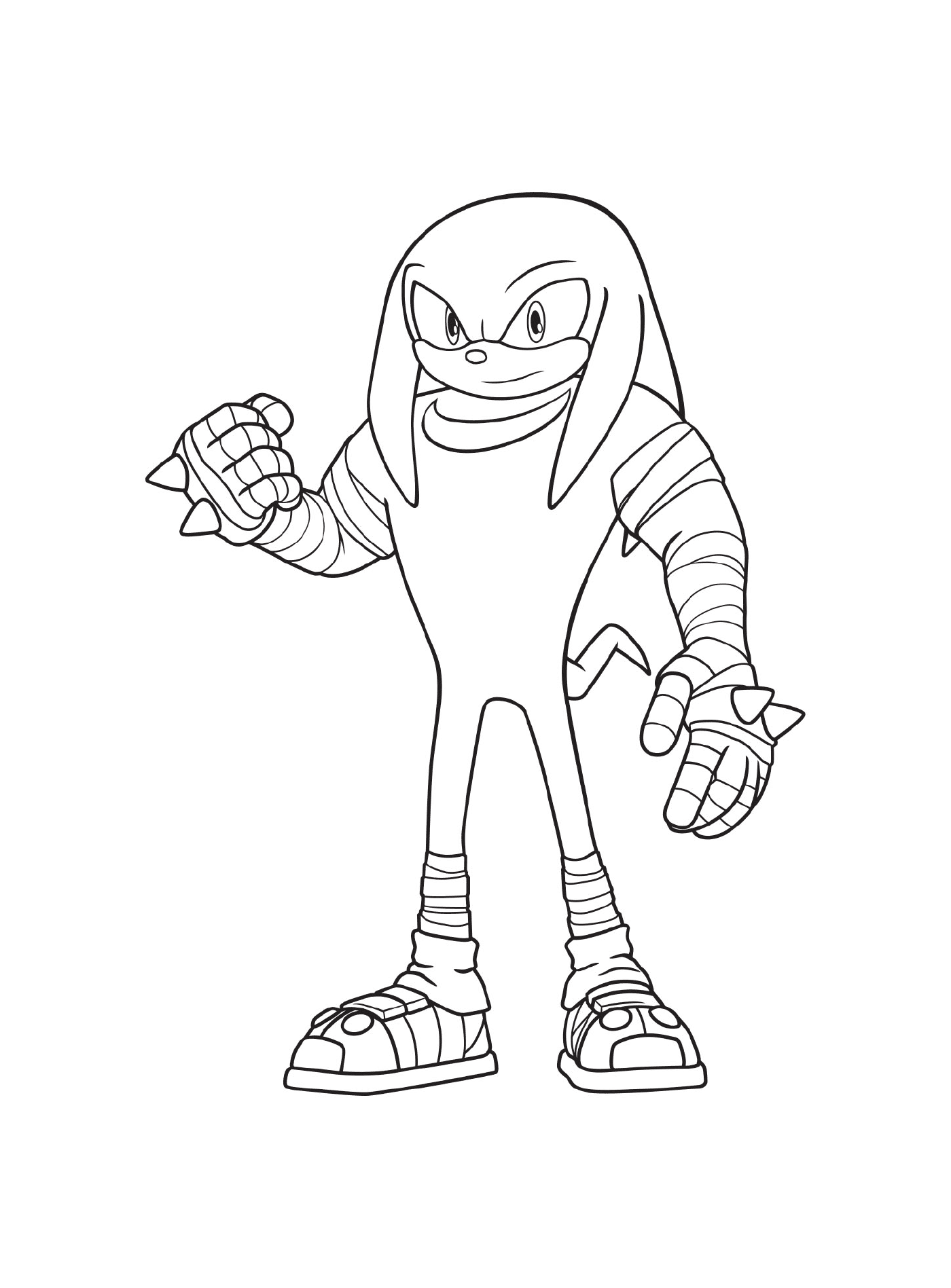   Sonic Knuckles combattant courageux 
