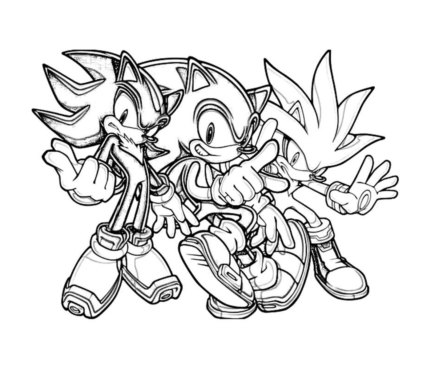   Une bande de Sonic énergiques 