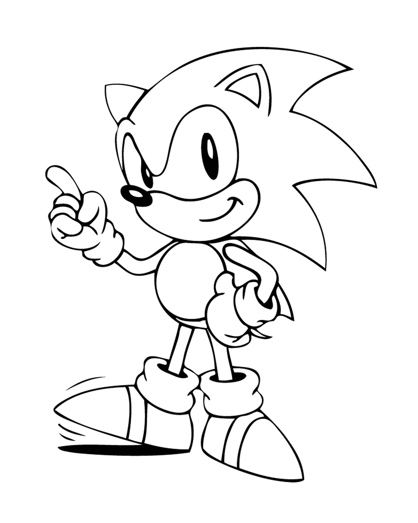   Sonic prêt à courir vite 