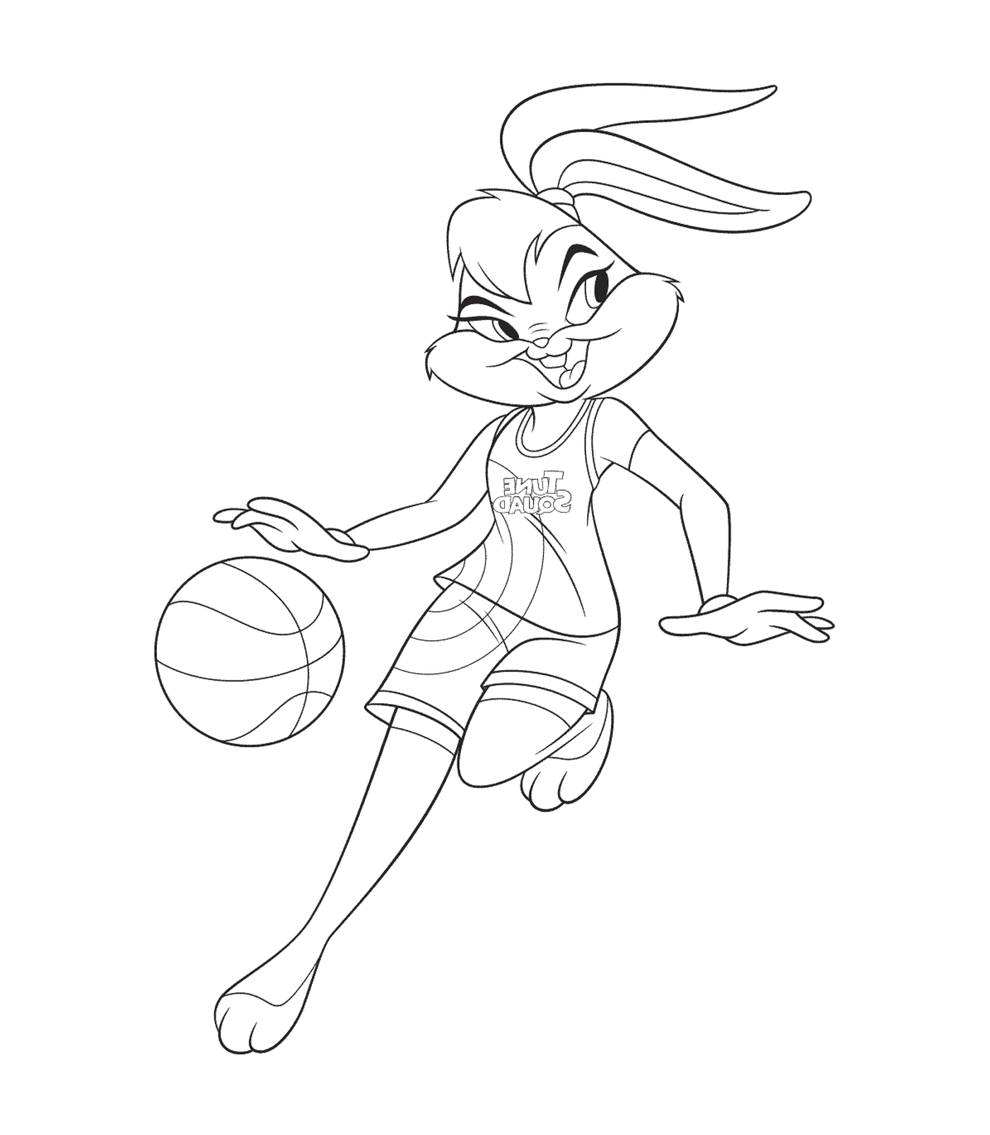   Lapin jouant au basket 