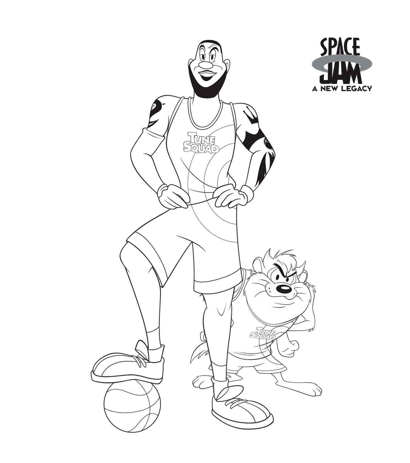   Joueur de basket et chat 