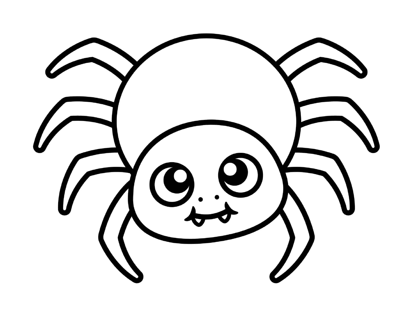   Une araignée mignonne et facile pour les enfants 