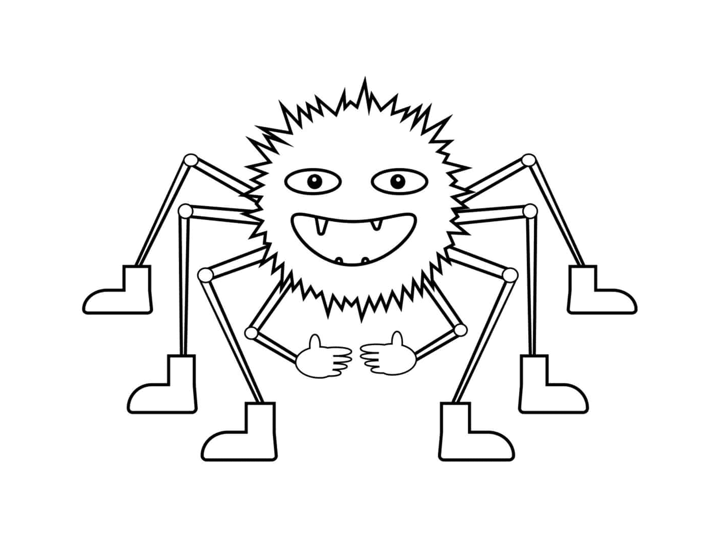   Une araignée avec des pattes multiples 
