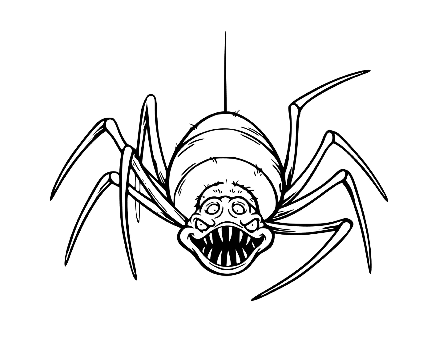   Une araignée terrifiante qui fait très peur 