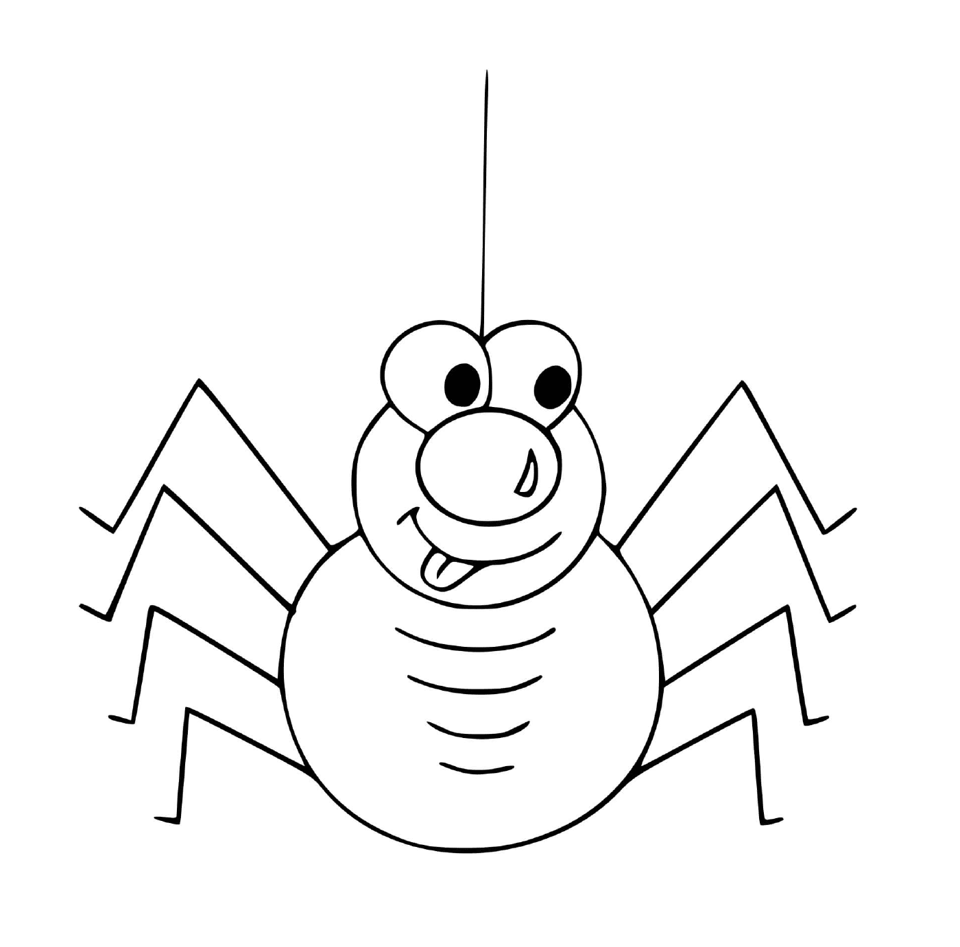  Une araignée souriante 