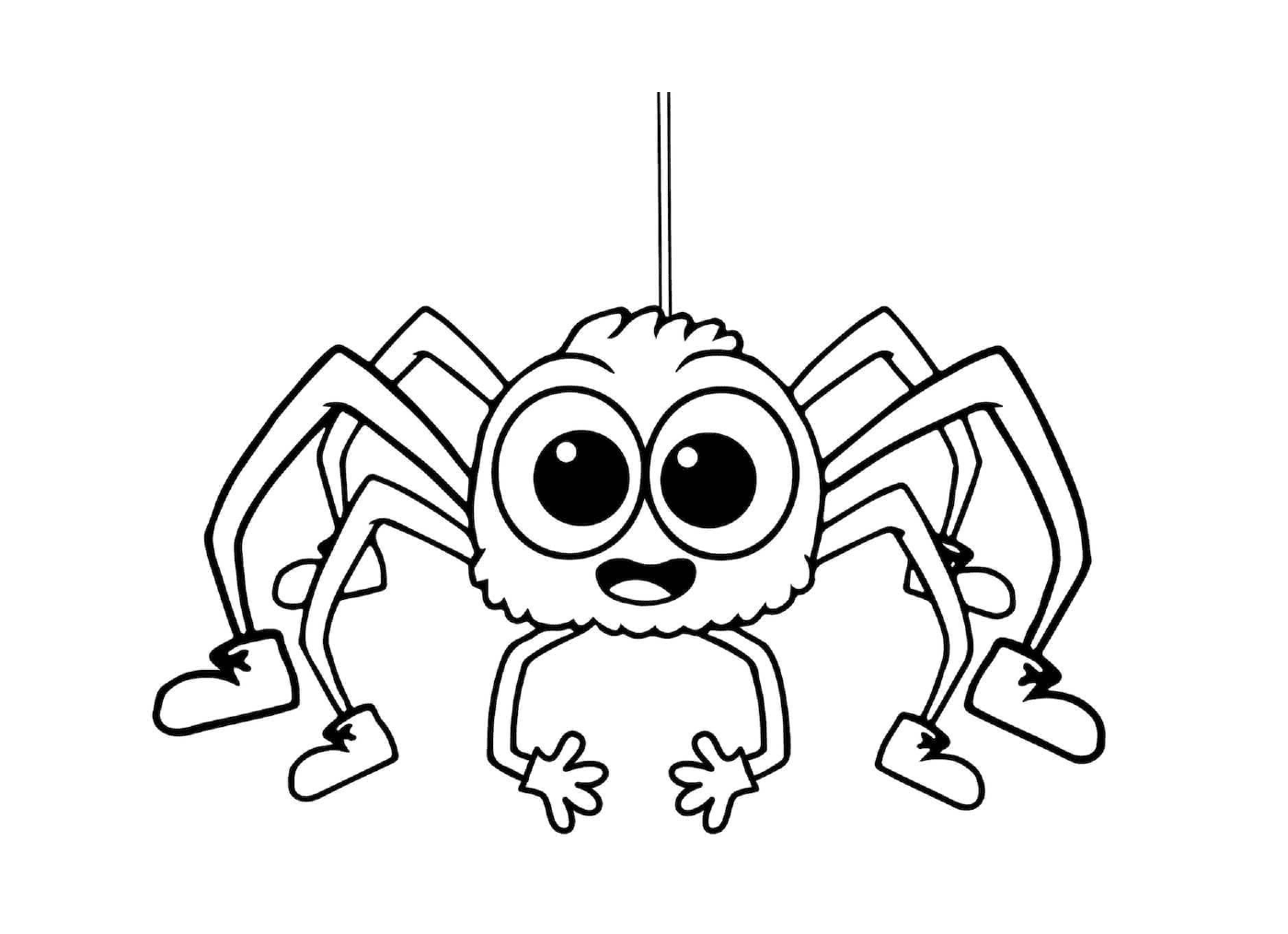   Une araignée simple et facile pour les enfants 