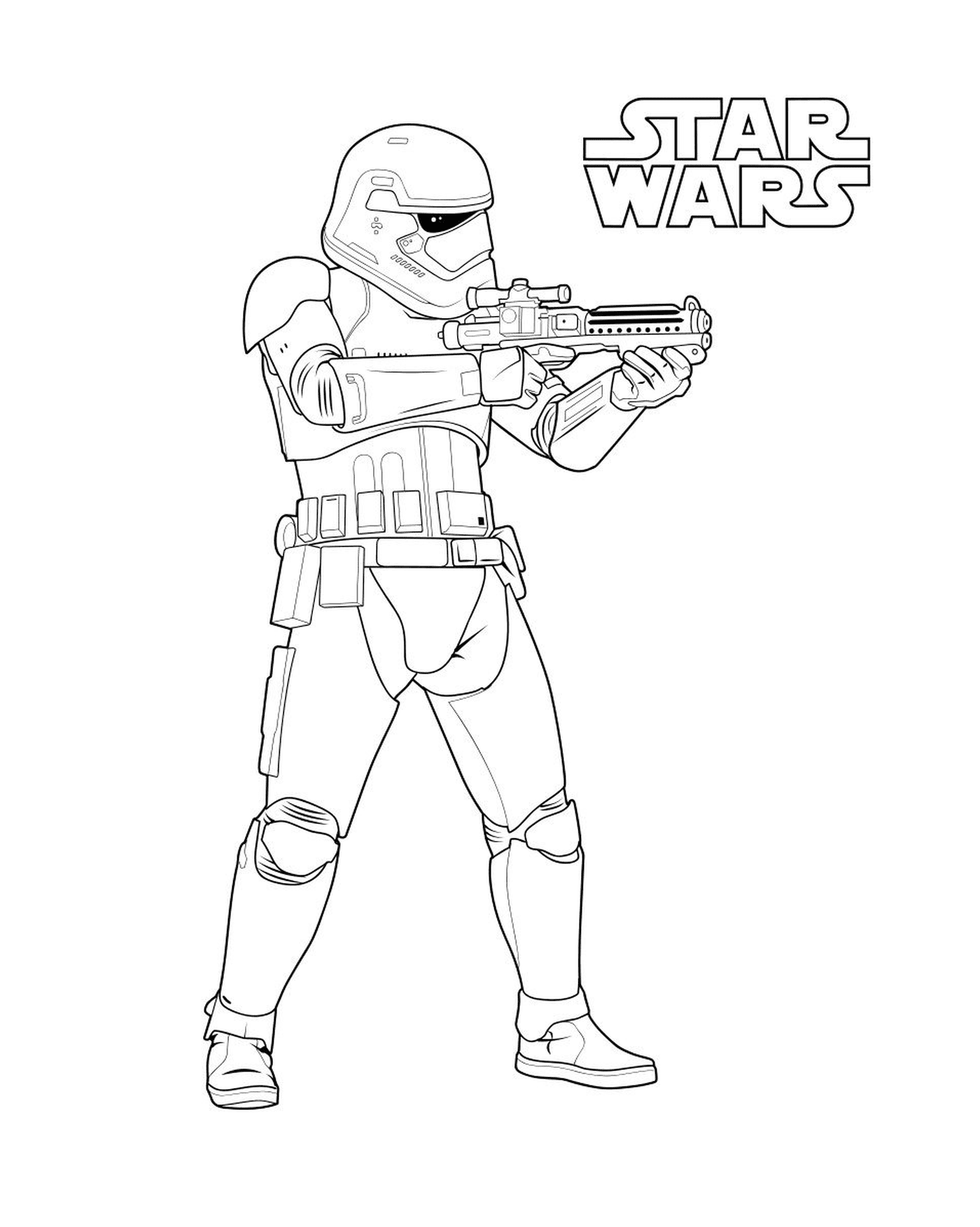   Stormtrooper avec un pistolet 