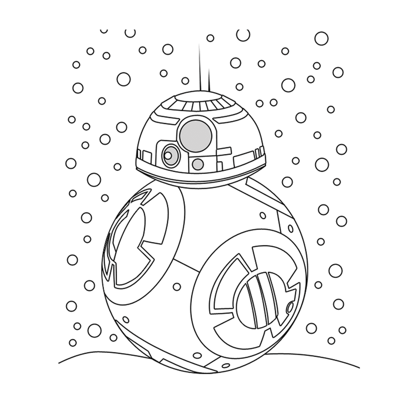   BB8 dans la neige de Noël 