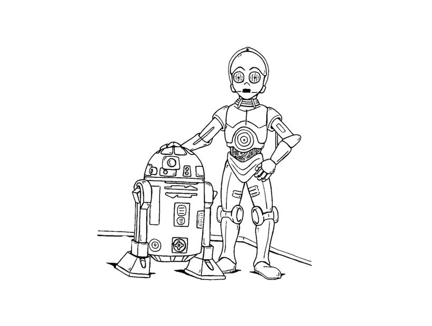   R2-D2 et C-3PO célèbres 