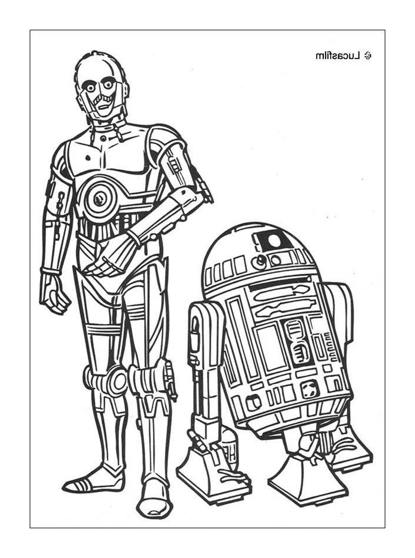   R2D2 et C3PO, compagnons 