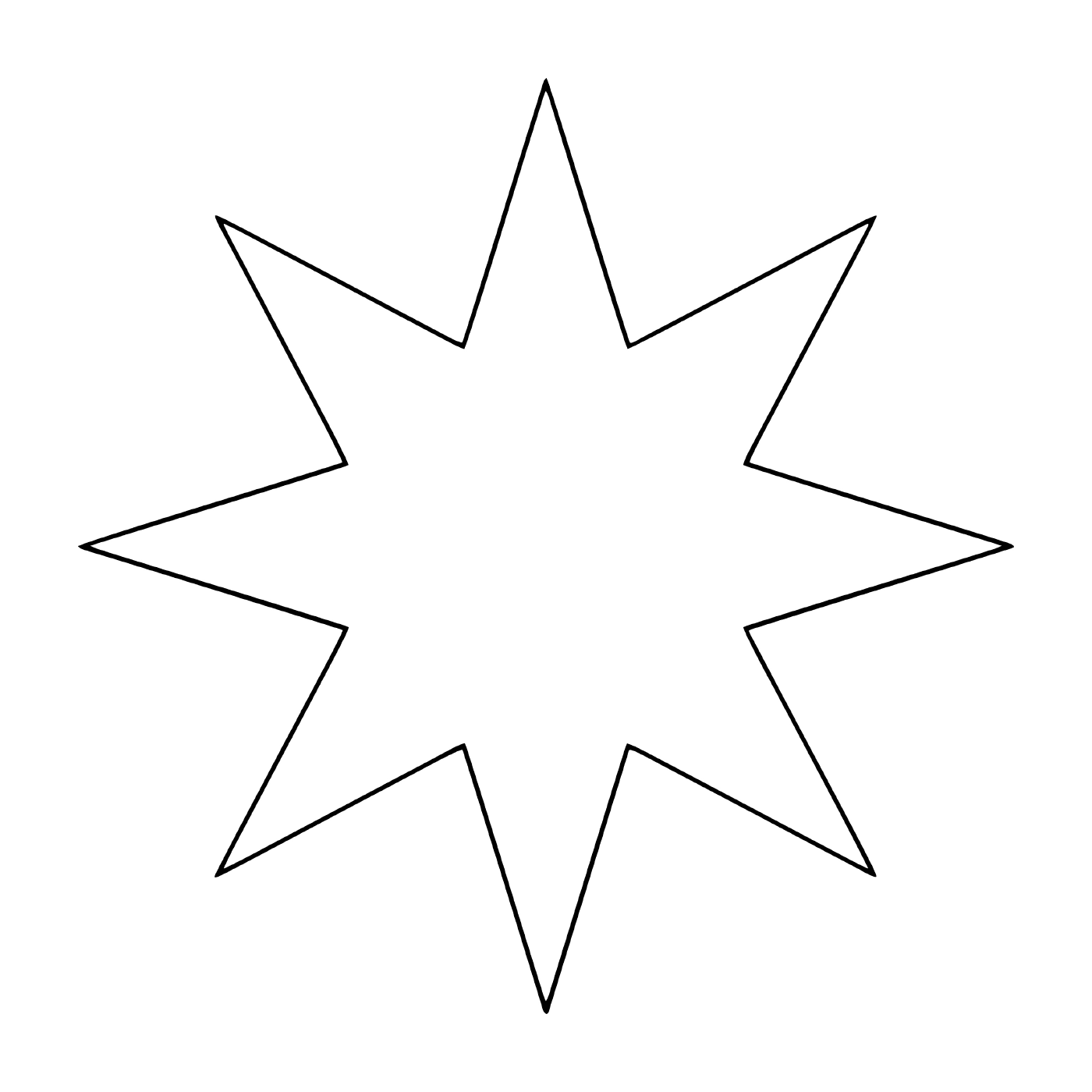   Une étoile à huit branches 