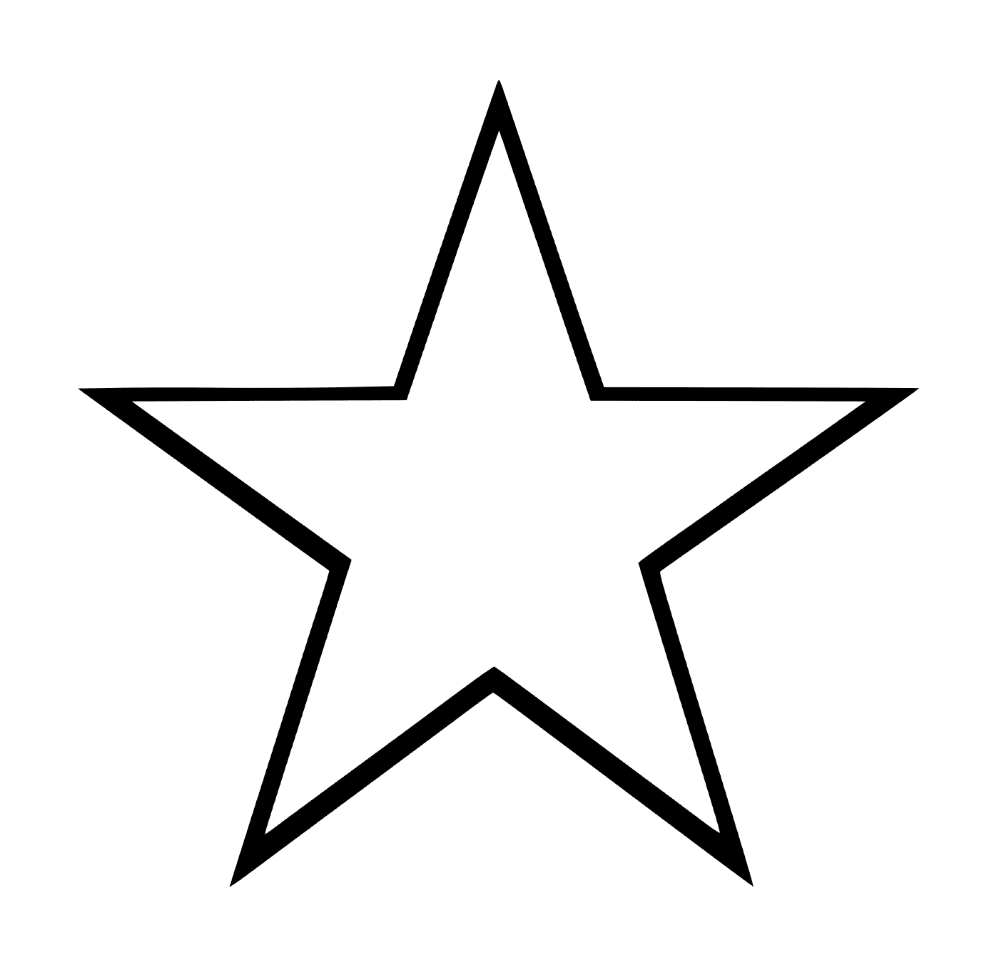   Une étoile facile à dessiner 