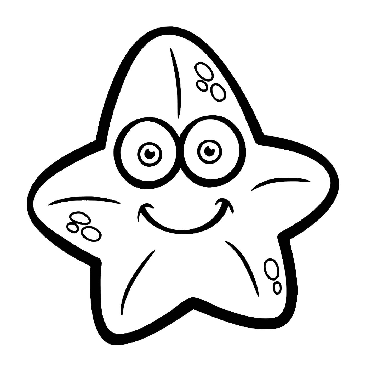   Une étoile de mer souriante pour les enfants 