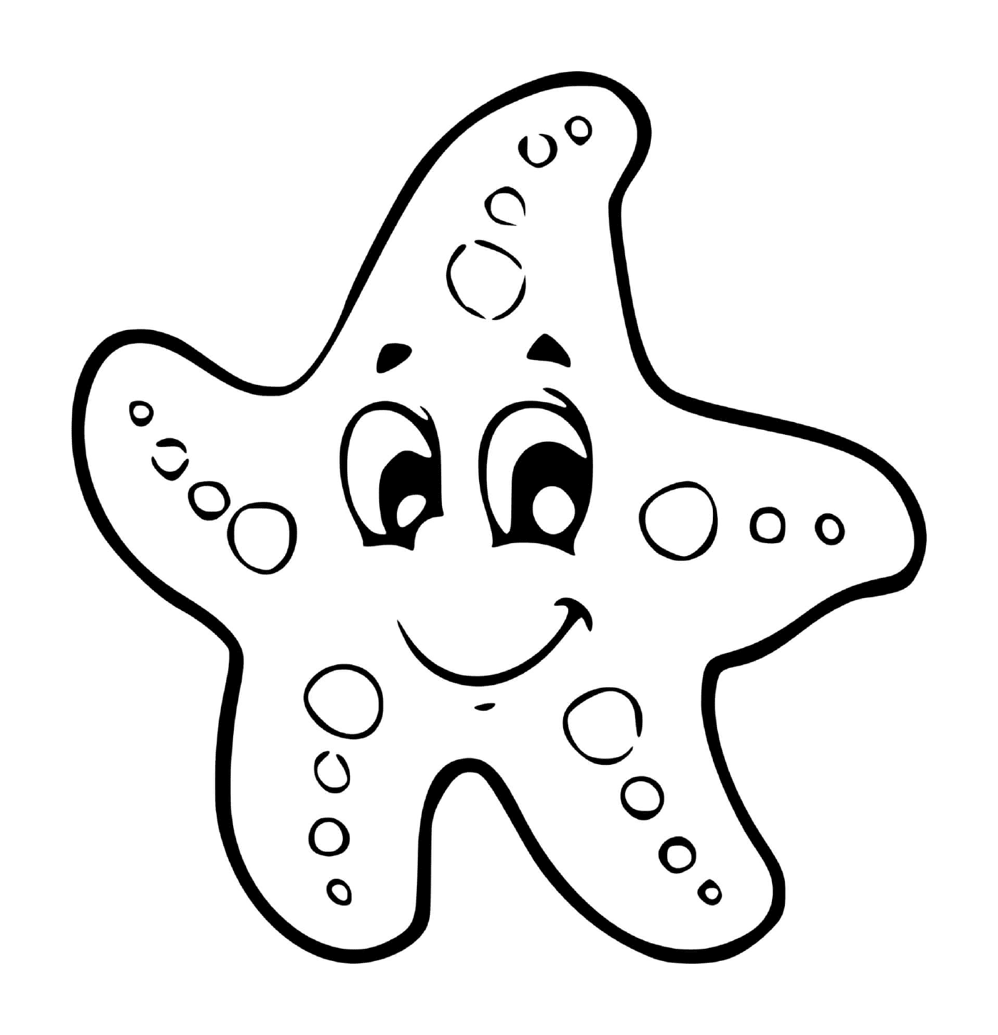   Une étoile de mer pour les enfants en grande section maternelle 
