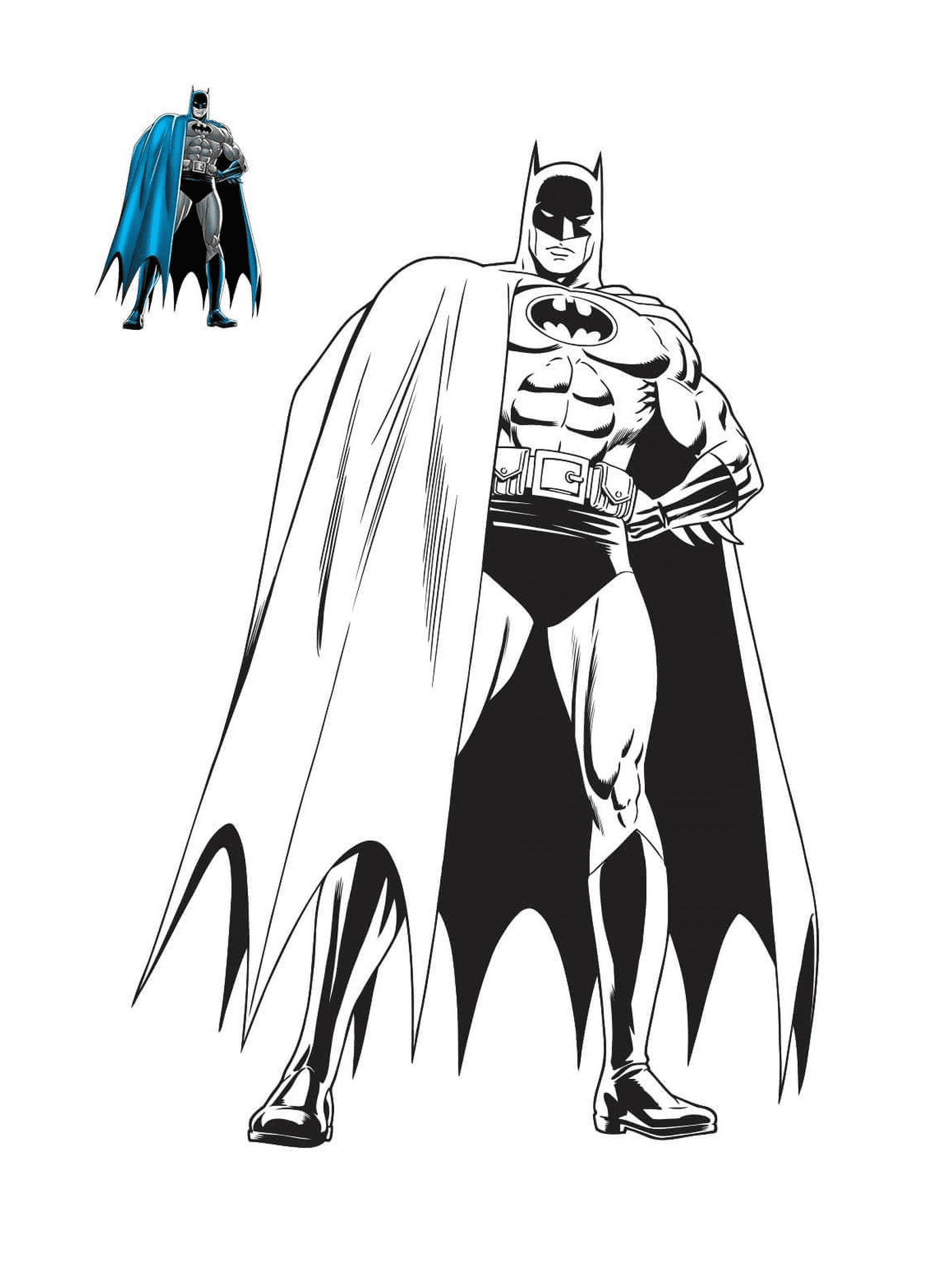   Batman se tient debout 