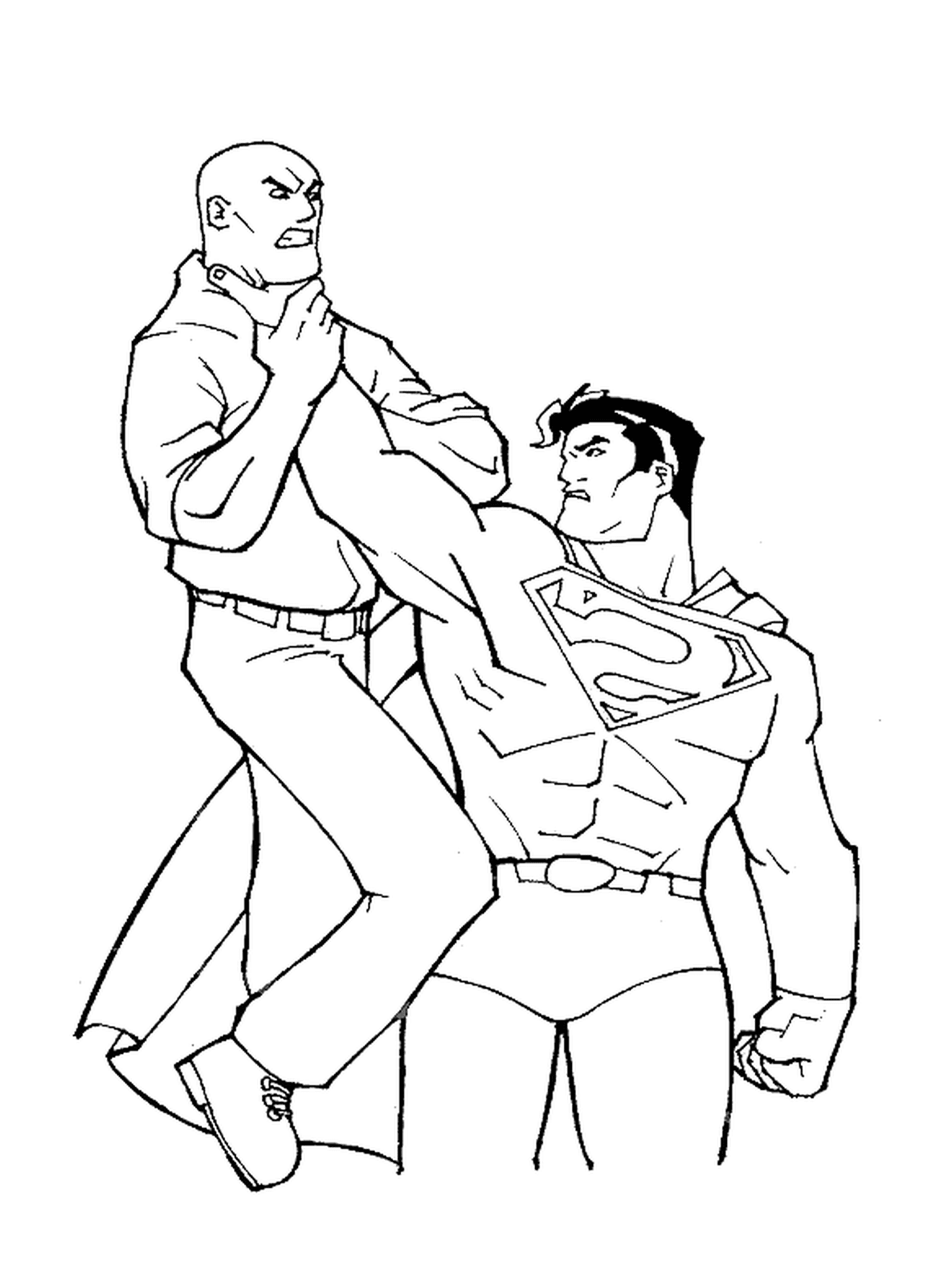   Superman arrête un bandit 