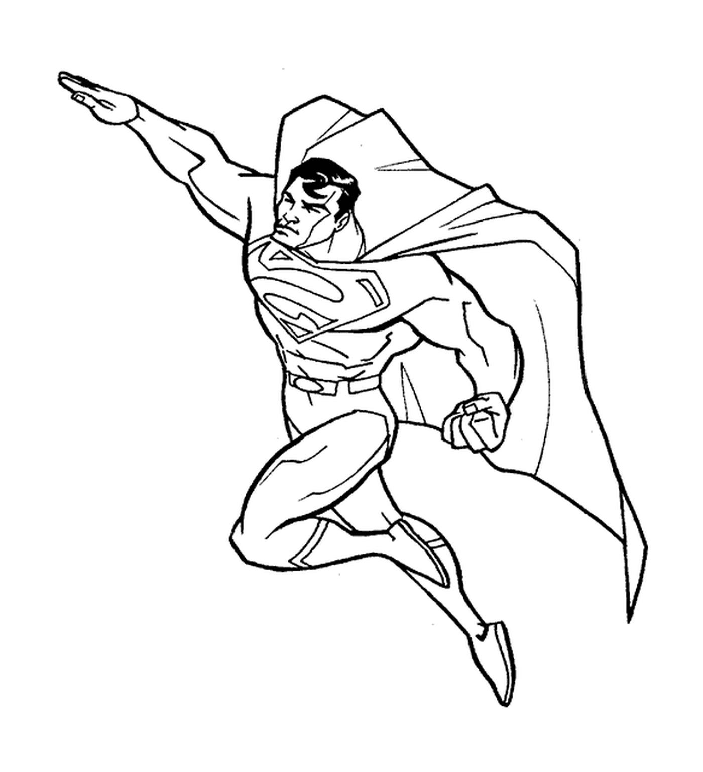   Superman à colorier 