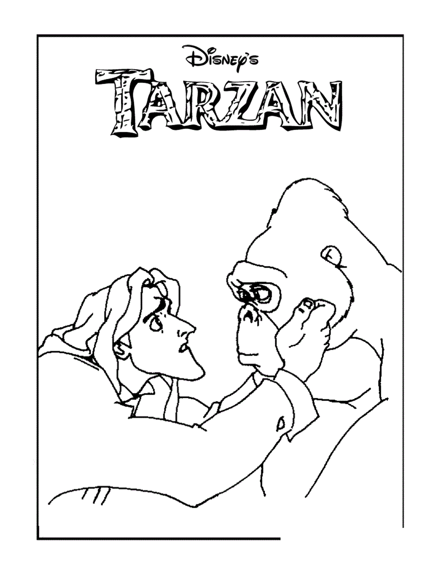   Tarzan et gorille 