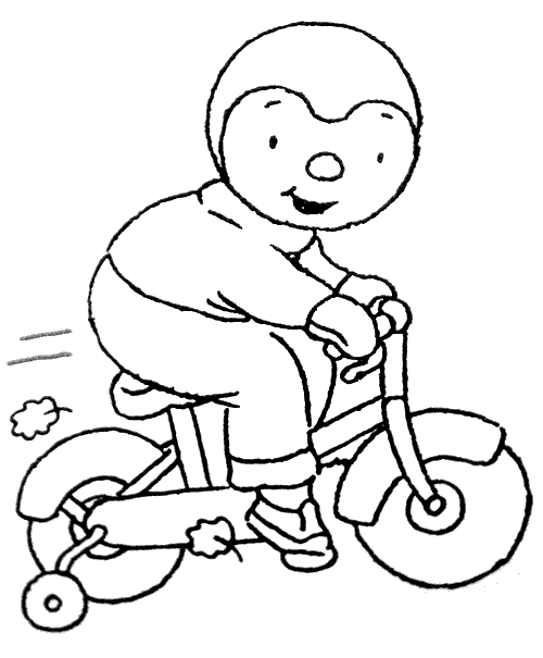   Garçon faisant du vélo 