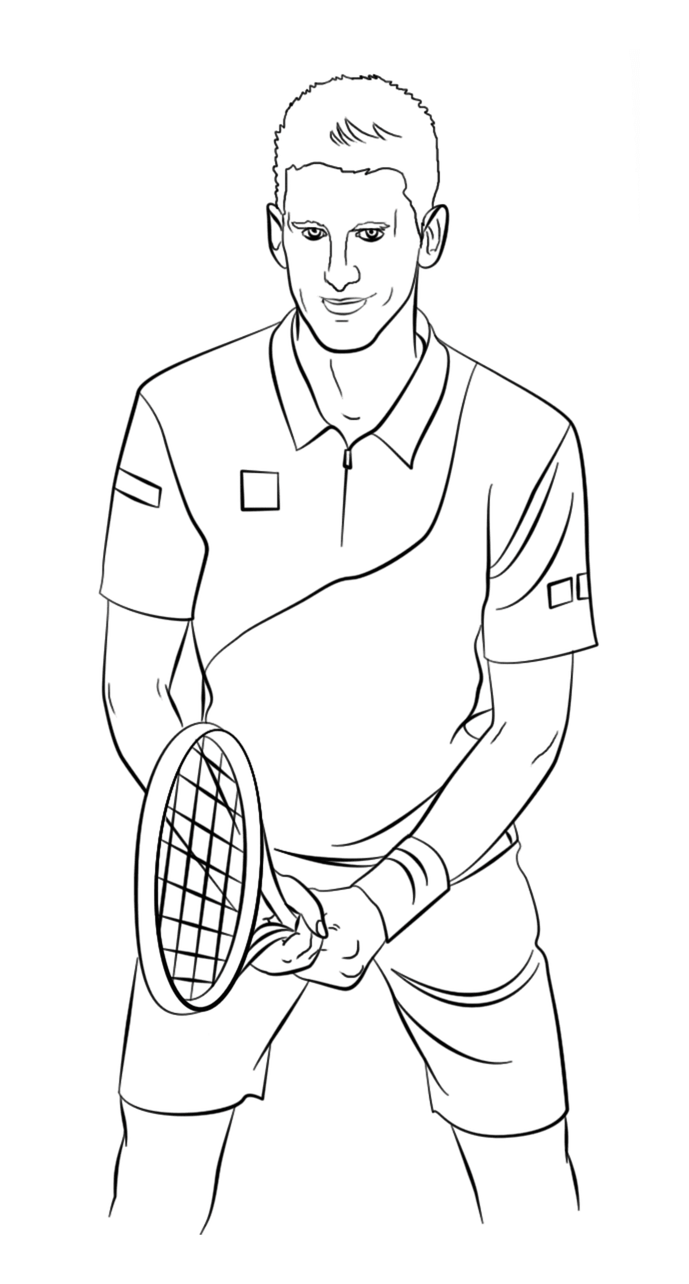   Un joueur de tennis professionnel 