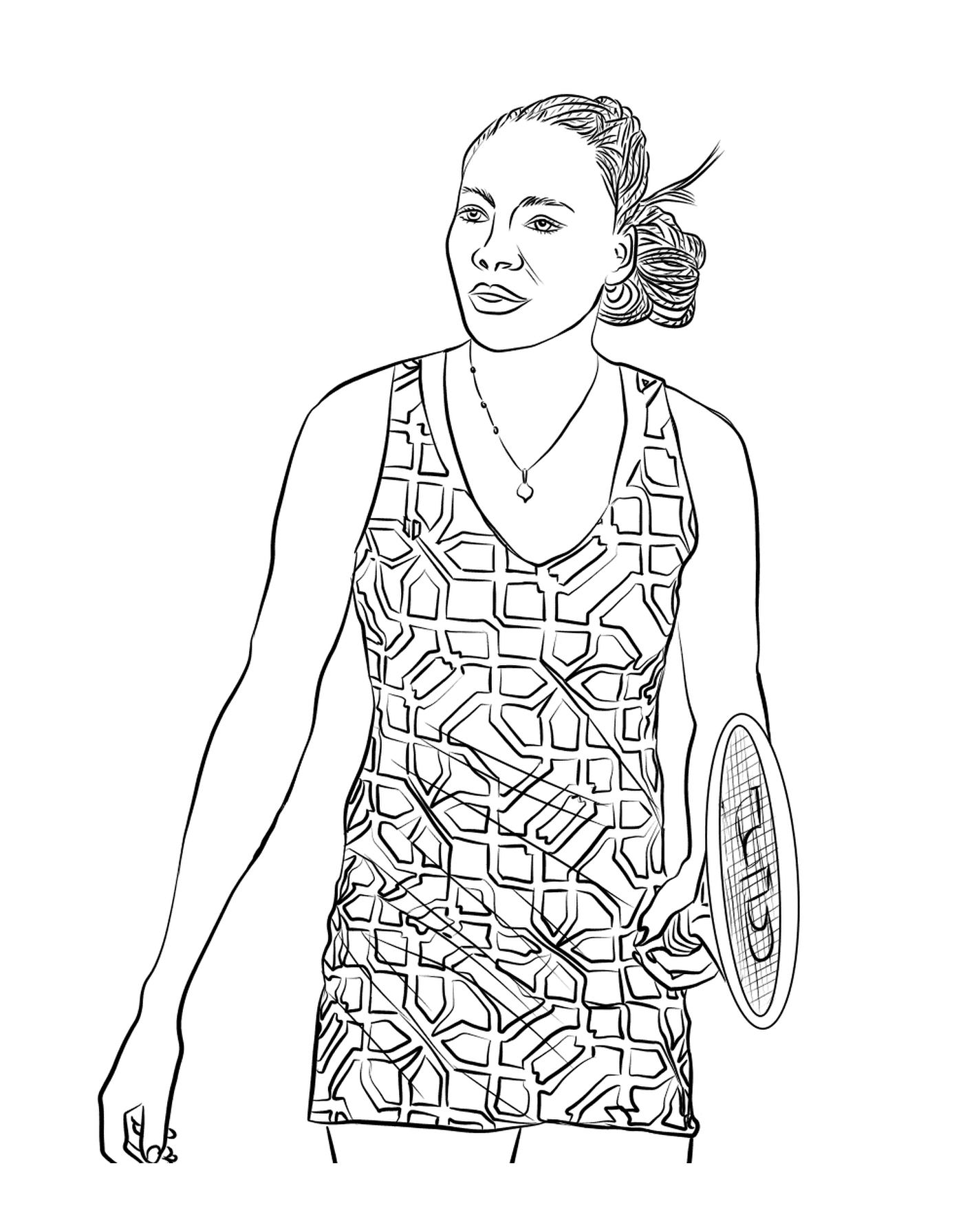   Venus Williams avec sa raquette 