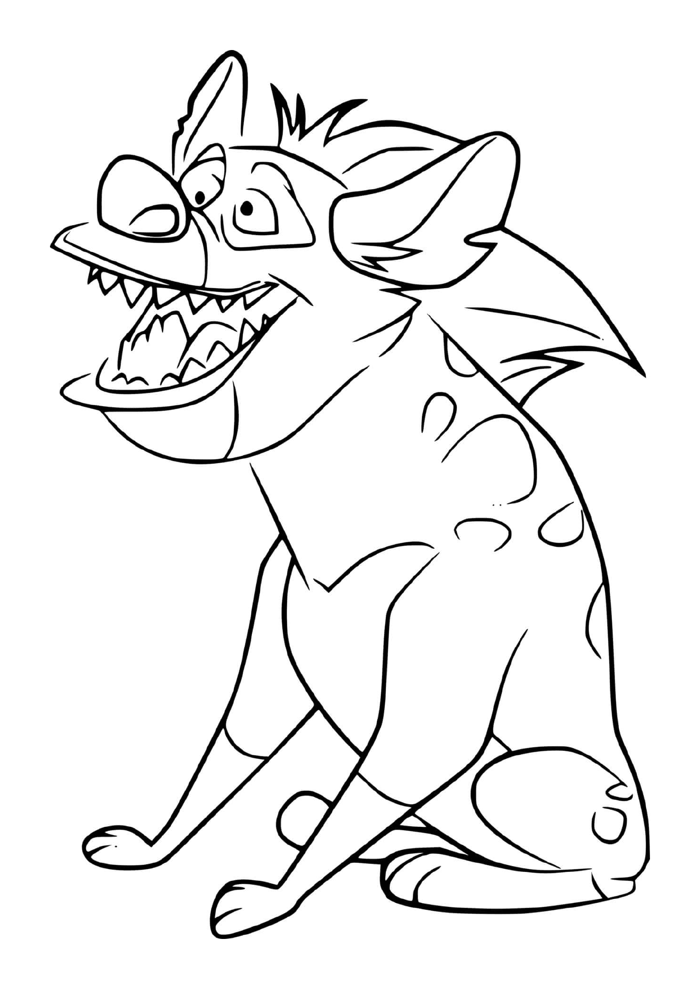   Chungu, l'hyène à la bouche grande ouverte 