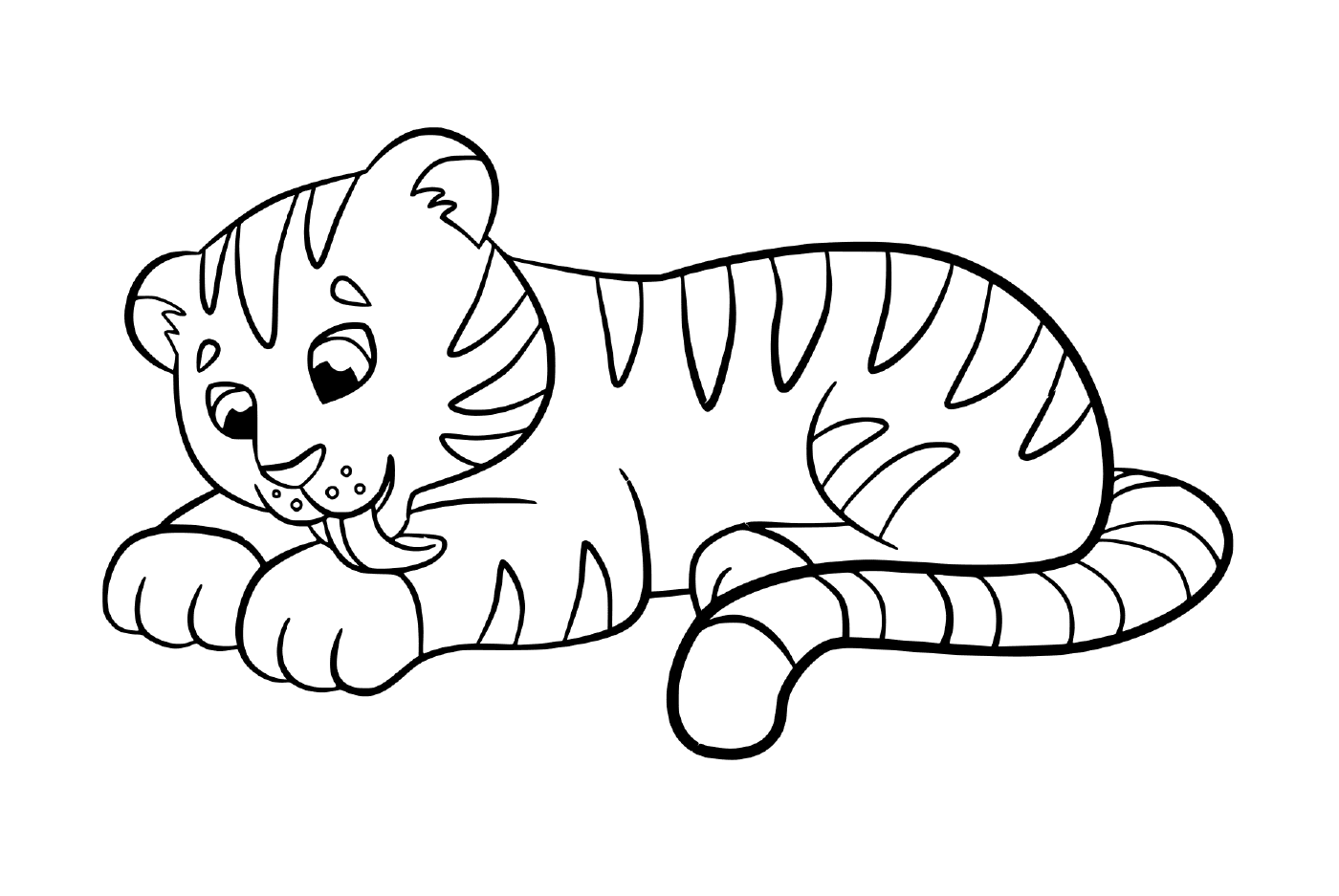   Un bébé tigre pour enfants 